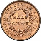 Classic Head Half Cent 1835 C-1 R1. PCGS MS65 - 2