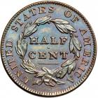 Classic Head Half Cent 1835 C-2 R7- (as a proof). PCGS PF65 - 2