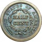 Coronet Head Half Cent 1840 Second Restrike Proof Breen 1-C R6+. PCGS PF66 - 2