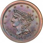 Coronet Head Half Cent 1840 Second Restrike Proof Breen 1-C R6+. PCGS PF66