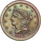 Coronet Head Half Cent 1843 First Restrike Proof Breen 1-B R6+. PCGS PF65