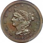 Coronet Head Half Cent 1843 First Restrike Proof Breen 1-B R6+. PCGS PF64