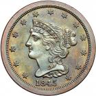 Coronet Head Half Cent 1845 Second Restrike Proof Breen 1-C R6+. PCGS PF66