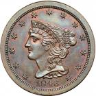 Coronet Head Half Cent 1846 First Restrike Proof Breen 1-B R8-. PCGS PF66