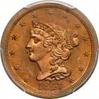 Coronet Head Half Cent 1847 First Restrike Proof Breen 1-B R8. PCGS PF63