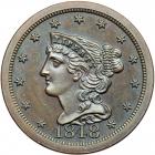 Coronet Head Half Cent 1848 First Restrike Proof Breen 1-B R5+. PCGS PF66