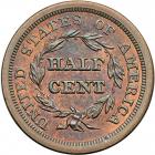 Coronet Head Half Cent 1851 Cohen-1 R7 (as a proof). PCGS PF65 - 2