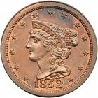 Coronet Head Half Cent 1852 First Restrike Proof Breen 1-B R5. PCGS PF64