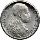 Italian States - Papal/Roman States. Platinum 100 Lire, 1955. BU