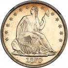 1870 Liberty Seated Half Dollar. NGC PF62