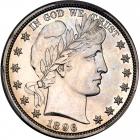 1896 Barber Half Dollar. PCGS PF61