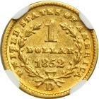 1852-D $1 Gold Liberty - 2