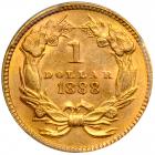 1888 $1 Gold Indian. PCGS MS62 - 2