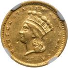 1857-C $1 Gold Indian