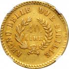 Italian States - Naples. 40 Lire, 1813. AU - 2