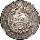 Italian States - Piedmont. 5 Francs, L'AN 9 (1800). NGC EF45 - 2