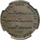 Great Britain- Middlesex. Farthing, 1795. NGC MS65 - 2