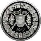 Switzerland. Platinum 1 Unze, 1986. PF - 2