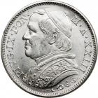 Italian States - Papal/Roman States. Platinum 20 Lire, 1868-R. BU