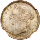 Hong Kong. 20 Cents, 1874-H. NGC MS64