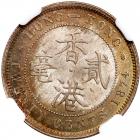 Hong Kong. 20 Cents, 1874-H. NGC MS64 - 2