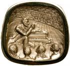 Jewish-American Hall of Fame, 1973 3-Piece Set of Leonard Bernstein Medals in Gold, Silver and Bronze - 2