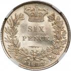 Great Britain. Sixpence, 1853. NGC MS65 - 2