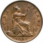 Great Britain. Penny, 1881-H. NGC MS62 - 2