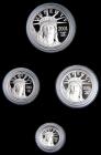 2001 4-piece Platinum American Eagle proof set