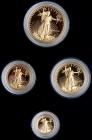 1990 4-piece Gold American Eagle proof set