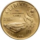 1995-W 100th Olympics Stadium $5 Gold