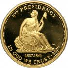 2008 $10 First Spouse Van Buren's Liberty ½ ounce gold coin