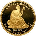 2008 $10 First Spouse Martin Van Buren's Liberty ½ ounce gold coin