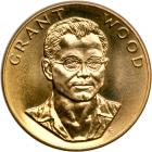 1980 Grant Wood 1 ounce gold medallion