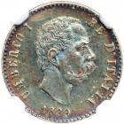 Italy. 50 Centesimi, 1889-R. NGC UNC