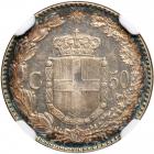 Italy. 50 Centesimi, 1889-R. NGC UNC - 2