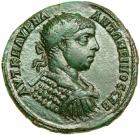 Elagabalus, AD 218-222. Bronze Medallion (35 mm; 24.1 g). AEF