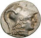 Pamphylia, Side. Silver Tetradrachm (16.4 g), ca. 140-125 BC. Kleuch, magistrate.. EF