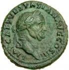 Vespasian. AE As (), AD 69-79. Rome, AD 71.. EF