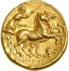 Macedonian Kingdom. Philip II. Gold Stater (8.5 g), 359-336 BC. Lampsakos, ca. 323-315 BC.. EF - 2