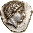 Paeonian Kingdom. Patraos. Silver Tetradrachm (12.7 g), 335-315 BC.. EF