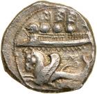 Phoenicia, Byblos. 'Ozb'al. Silver Shekel (13.2 g), ca. 394-352 BC.. EF