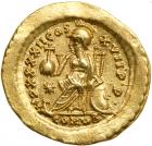 Theodosius II. Gold Solidus (4.4 g), AD 402-450. Constantinople.. EF - 2