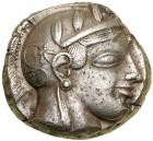 Attica, Athens. Silver Tetradrachm (17.1 g), ca. 454-404 BC.. EF