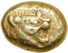 Lydian Kingdom. Alyattes to Kroisos. Electrum Trite (4.7 g), ca. 610-546 BC. Sardis.. VF