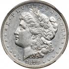 1878 Morgan Dollar. 8 tail feathers. NGC AU53