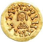 Visigoths. Suinthila. Gold Tremissis (1.4 g), 621-631. Tucci (modern day Martos in southern Spain).. EF