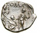 Ti. Veturius. Silver Denarius (4.0 g), 137 BC. Rome.. EF - 2