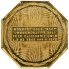 2009 Humbert Commemorative 2.5 troy ounce 999.9 fine certified pure california gold - 2