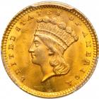 1861 $1 Gold Indian. PCGS MS65